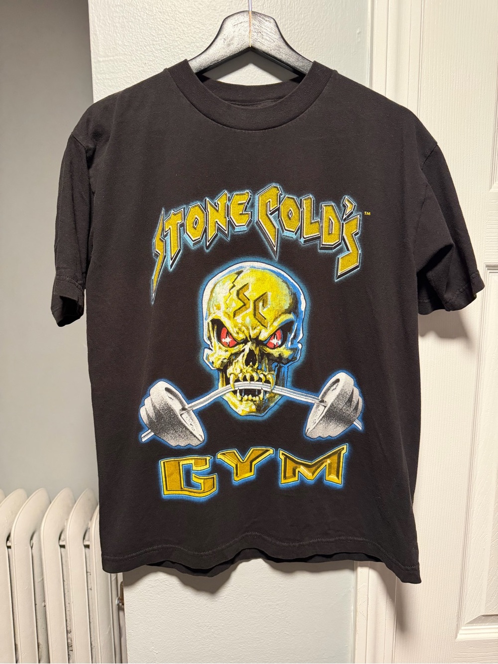 Vintage WWF Stone Cold Steve Austin "Stone Cold's Gym" T-Shirt Size Mens Medium
